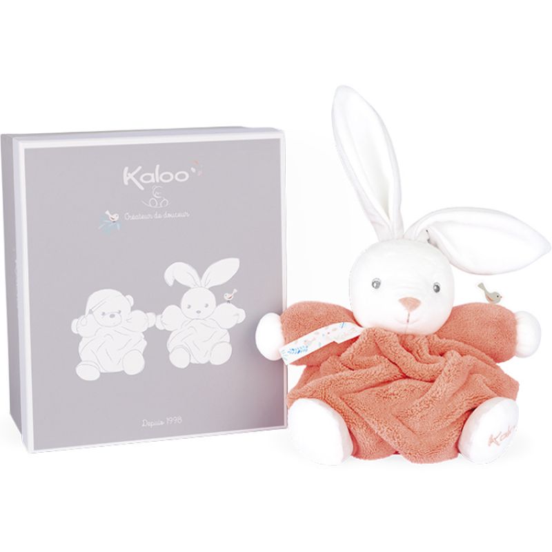 Peluche Plume patapouf lapinou corail (16 cm) Kaloo