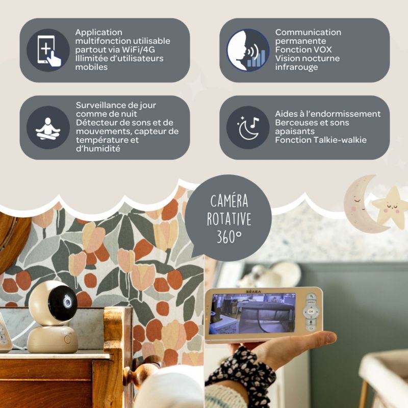 Écoute bébé Vidéo Zen Premium 2 Terre d'argile Béaba Produit 8