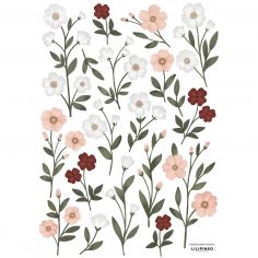 Planche de stickers A3 Fleurs sur tige - Lilipinso