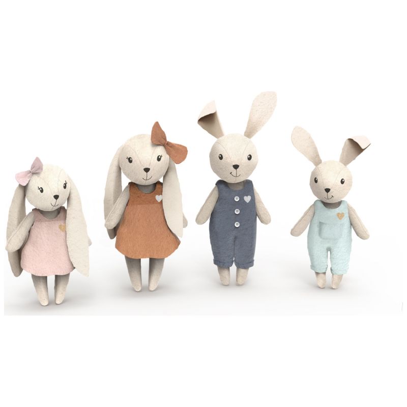Famille lapin (4 personnages) - Reconditionné Speedy Monkey Produit 1