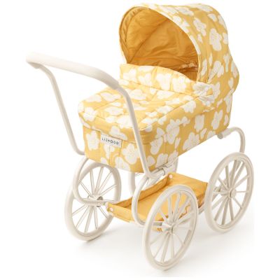 Landau pour poupée Adaline Flower Lemon Yellow Liewood