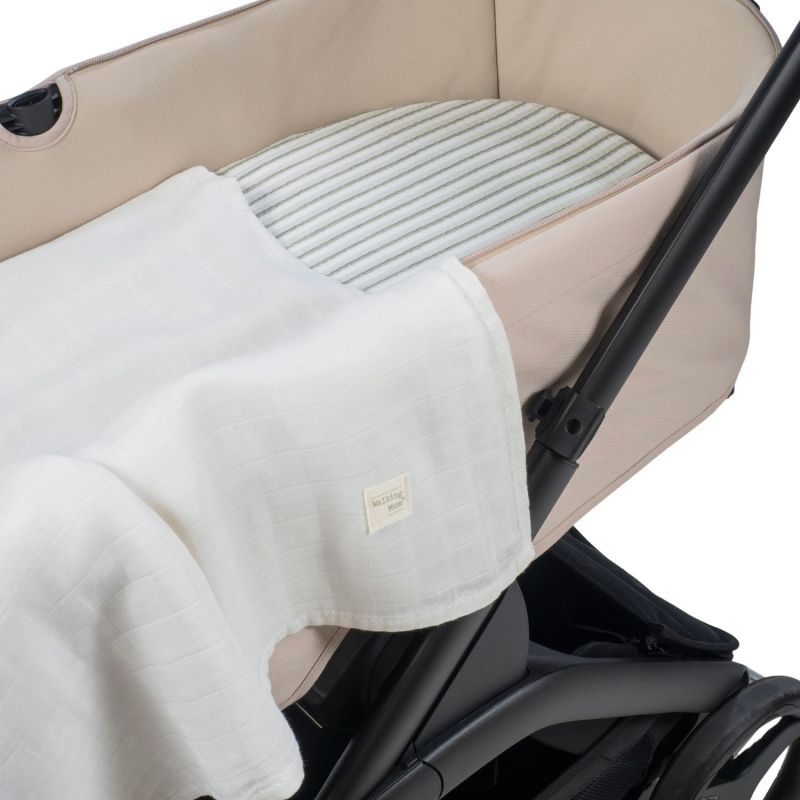Drap-housse pour nacelle + lange Botton Rayures Walking Mum Ambiance 2