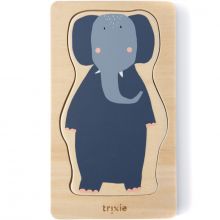 Puzzle à encastrer en bois 4 couches Animaux  par Trixie