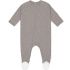 Pyjama léger en coton bio Sprinkle taupe (0-2 mois) - Lässig