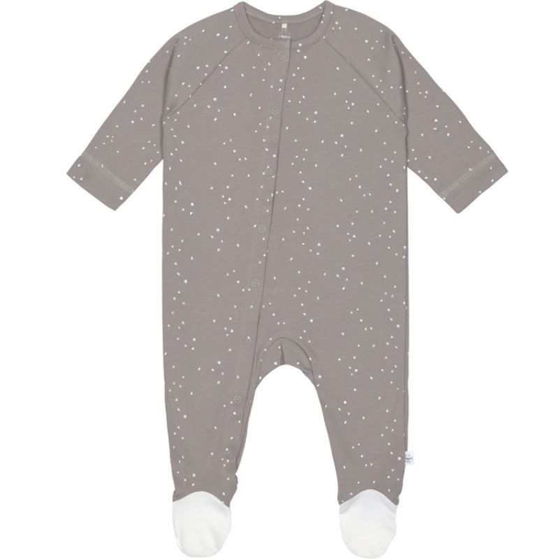 Pyjama léger en coton bio Sprinkle taupe (0-2 mois) Lässig