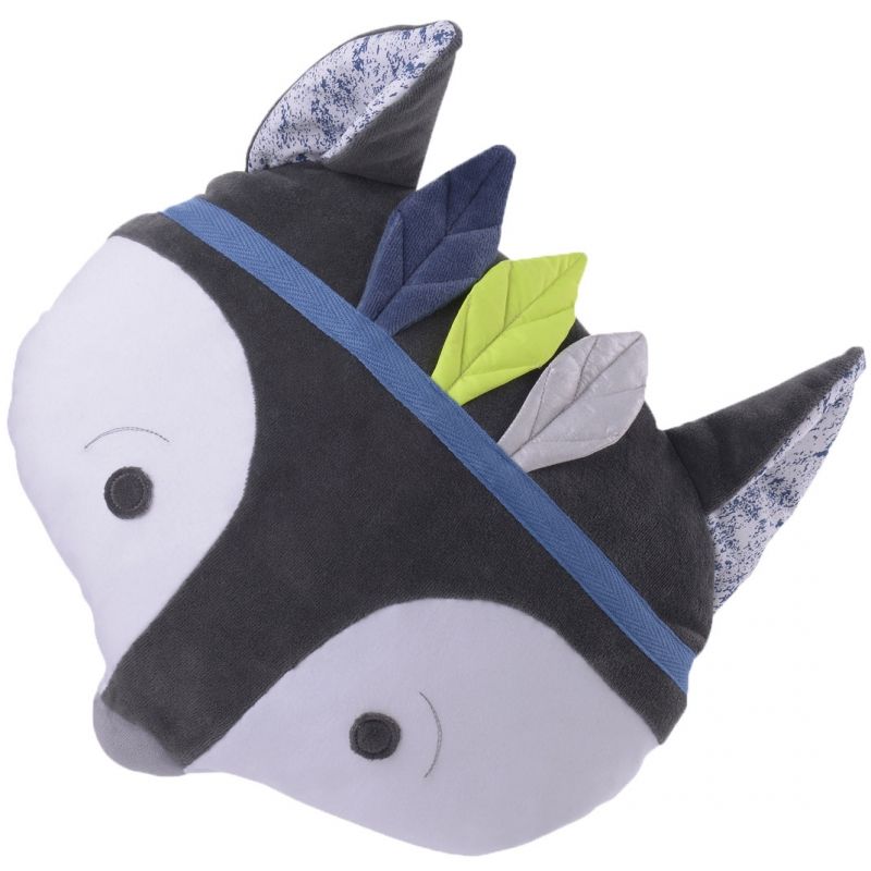 Coussin Renard bleu (40 cm) Kikadu
