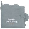 Livre album photos nuage (pour 10 photos 10 x 15) gaze de coton vert de gris BB & Co Produit 1