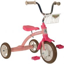 Tricycle Super Lucy avec panier avant 10'' rose  par Italtrike