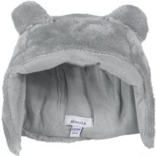 Bonnet fourrure polaire gris (tour de tête : 39 cm)  par Absorba