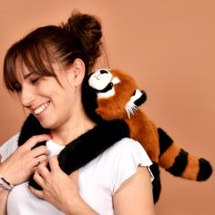 Peluche panda roux lesté PODCOLL (40 cm) - Histoire d'Ours