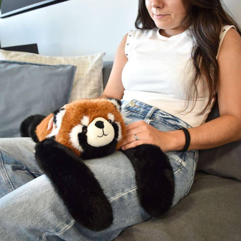 Peluche panda roux lesté PODCOLL (40 cm) Histoire d'Ours Ambiance 5