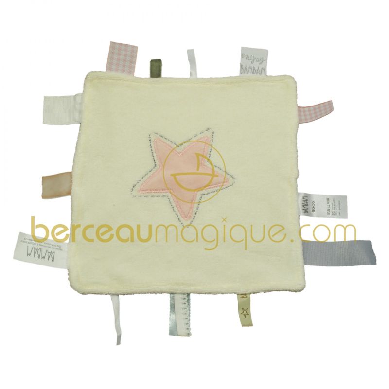 Doudou étoile BAMBAM rose BAMBAM