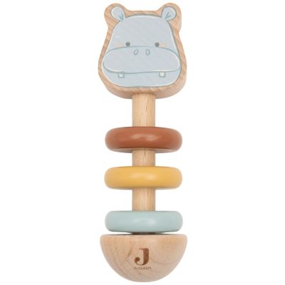 Hochet en bois Hippo Happy Jollein