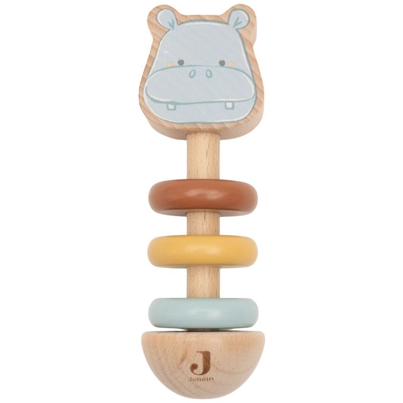 Hochet en bois Hippo Happy Jollein Produit 1