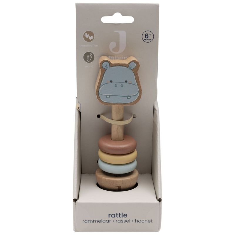 Hochet en bois Hippo Happy Jollein Packaging 4