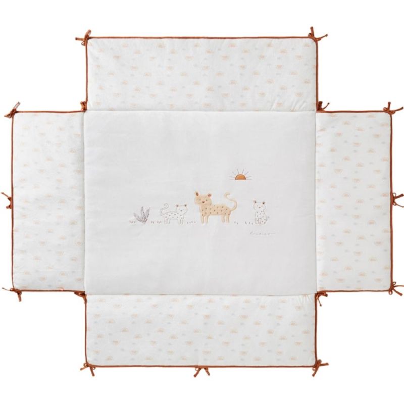Tapis de parc avec bords Babou & Kendi (75 x 95 cm) Noukie's