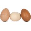 Set de 3 oeufs hochets en bois  par Konges Slojd