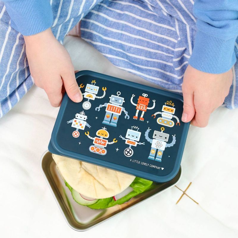 Lunch box en acier inoxydable Robots A Little Lovely Company Ambiance 5