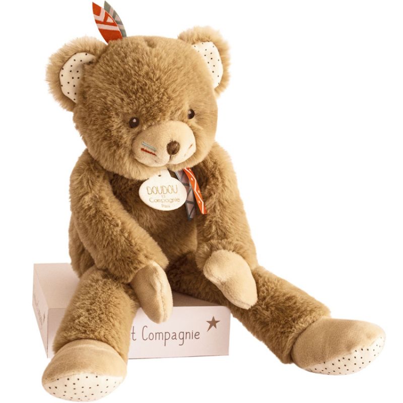 Coffret peluche Tiwipi ours (30 cm) Doudou et Compagnie