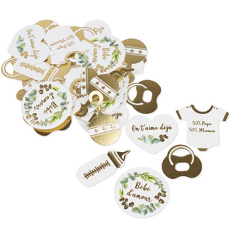 Lot de 100 confettis Bébé d'amour Arty Fêtes Factory