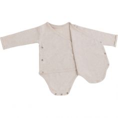 Moufles bébé en teddy coton bio Soul moka (0-6 mois)