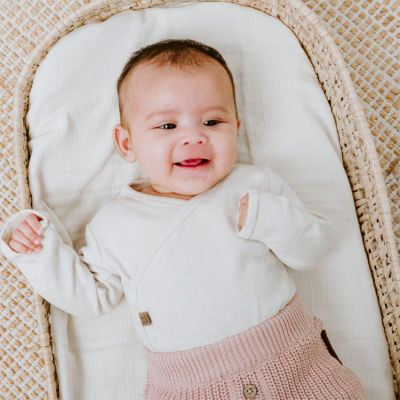 Pyjama en coton bio Melange warm linen (1 mois)