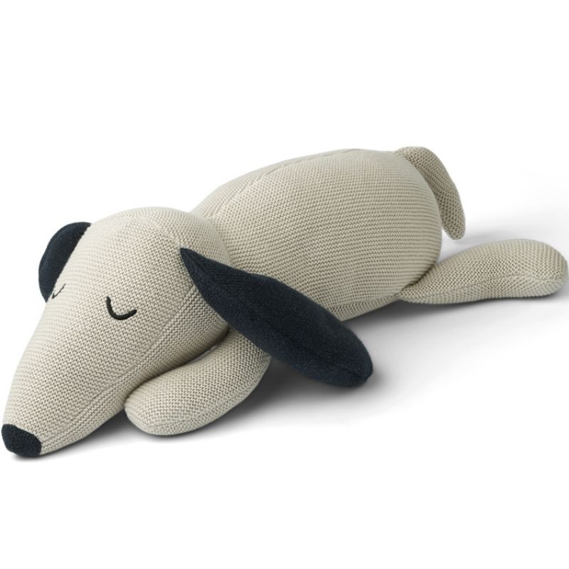 Peluche chien Daniel Sandy Midnight navy mix Liewood