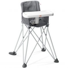 Chaise haute ultra compacte Pop'N Dine Gris - Bright Starts