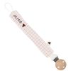 Attache tétine Gaze Petits Carreaux (personnalisable) Atelier Wagram Produit 4