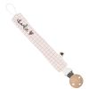 Attache tétine Gaze Petits Carreaux (personnalisable) Atelier Wagram Produit 5