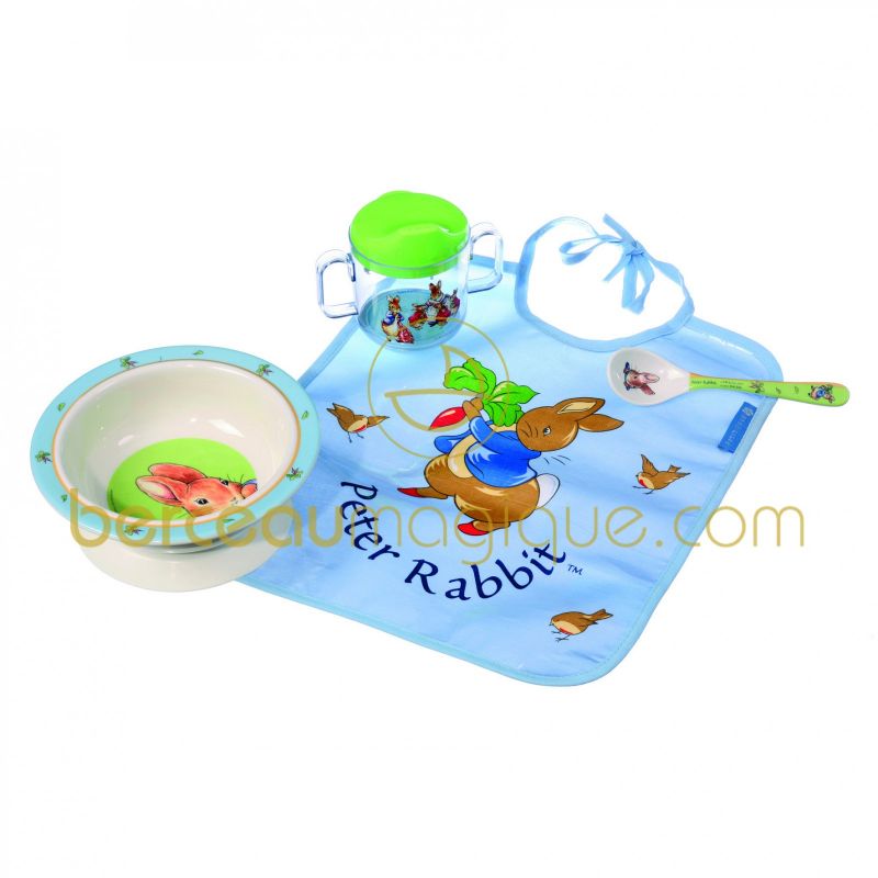 Coffret repas Peter Rabbit 4 pièces Petit Jour Paris