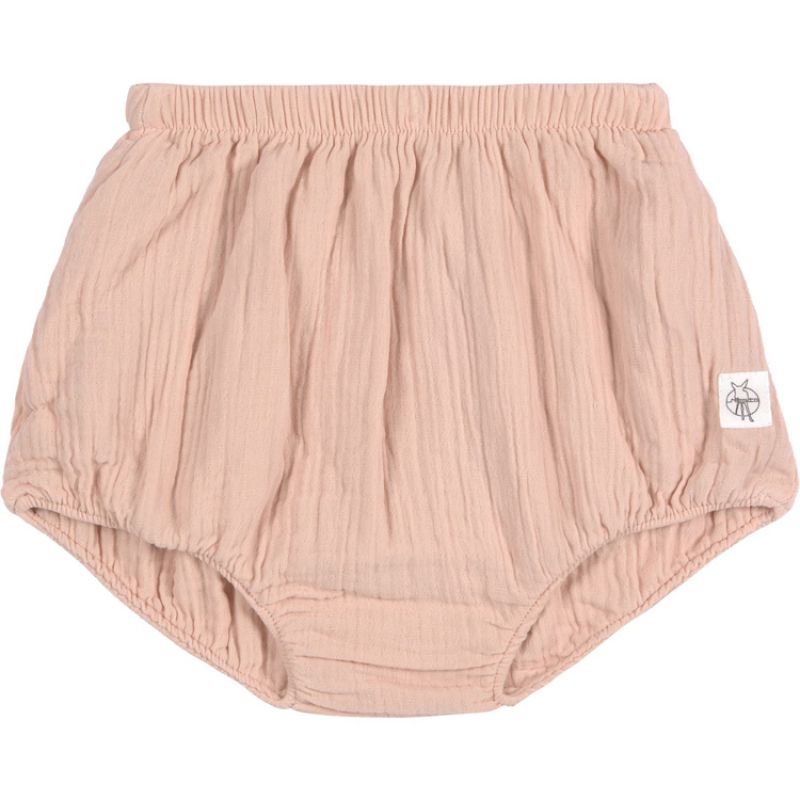 Bloomer en mousseline de coton bio GOTS rose (3-6 mois) Lässig