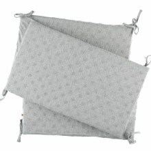 Tour de lit gris clair Mix et Match (pour lits 60 x 120 cm ou 70 x 140 cm)  par Noukie's