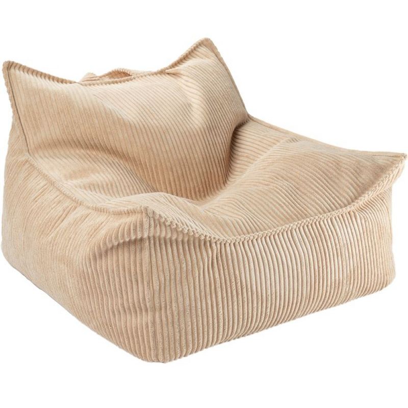 Fauteuil pouf et repose-pieds Brown Sugar velours côtelé Wigiwama Produit 3