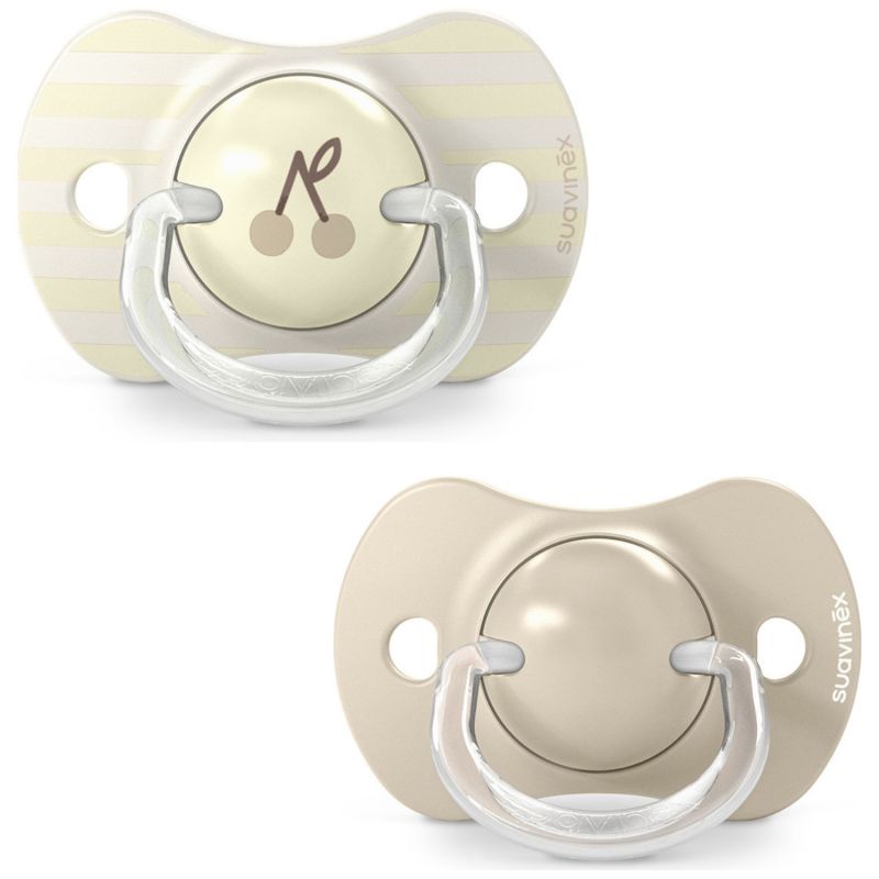Lot de 2 sucettes symétriques SXPro Birdies Beige (18 mois et +) Suavinex Produit 1