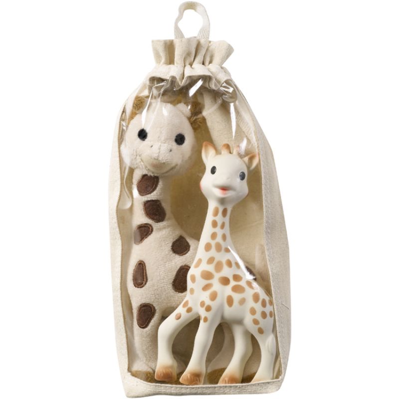 Coffret cadeau peluche et hochet Sophie la girafe Fresh Touch Sophie la girafe