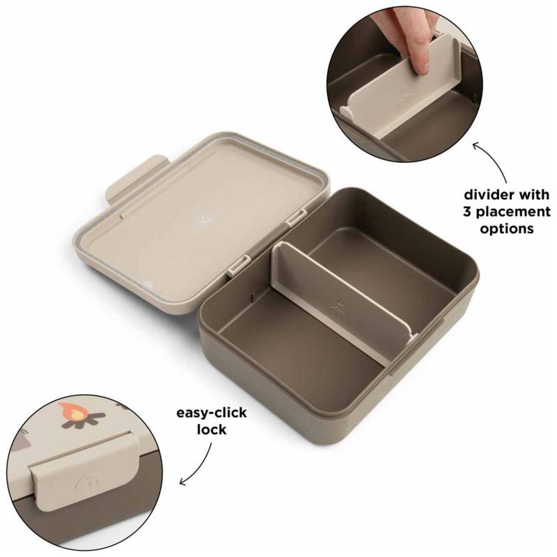 Boîte repas avec séparateur Tiny trails Sable Done by Deer Produit 6
