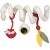 Variation Blanc, moutarde, rouge foncé du produit Spirale d'activités Cache-cache en forêt de la marque Trois Kilos Sept