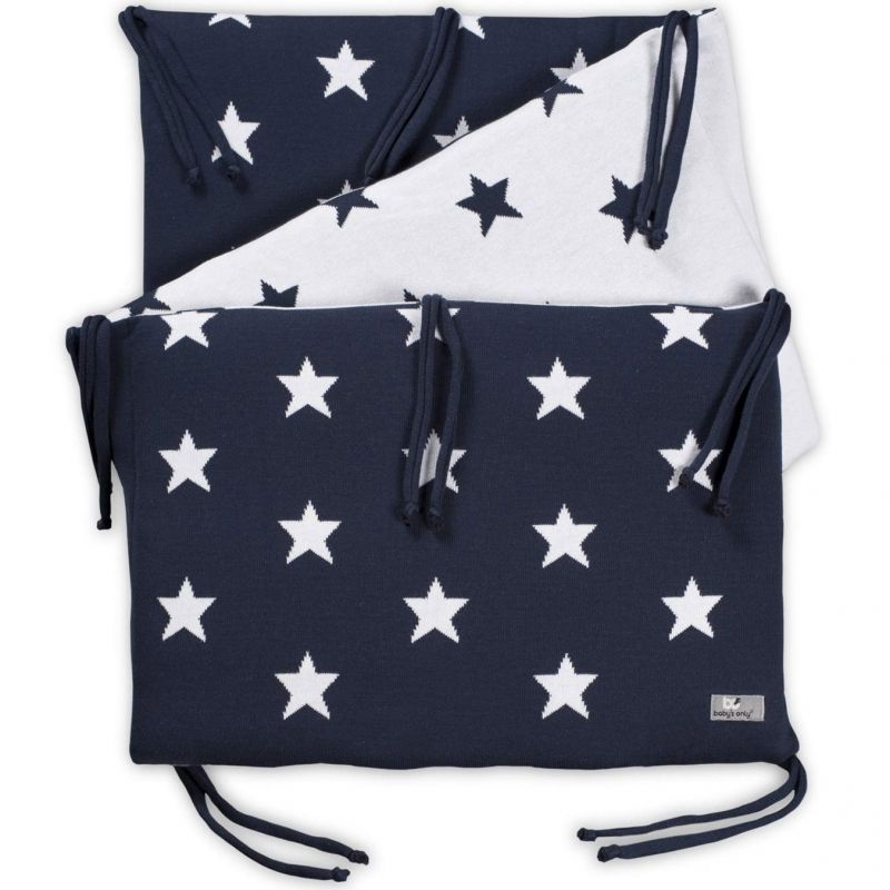 Tour de lit Star bleu marine et blanc (pour lit 60 x 120 cm) Baby's Only