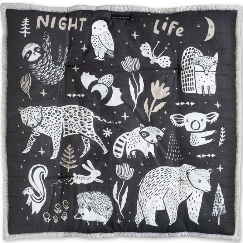 Tapis de jeu réversible faune et flore (100 x 100 cm) Wee Gallery