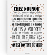 Affiche Chez Nounou (A4)  par La Poupette à paillettes