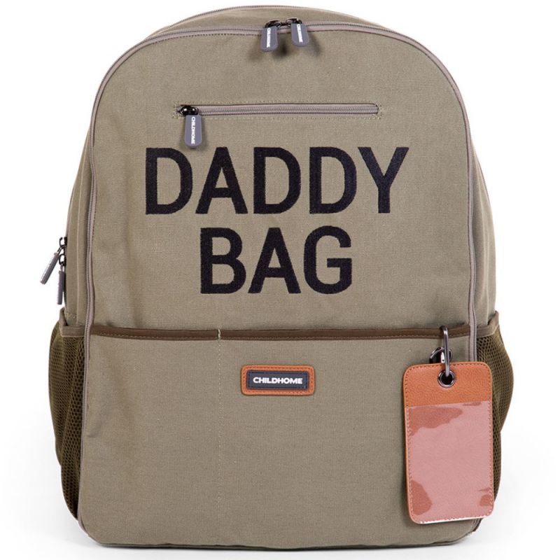 Sac à dos à langer papa Daddy Bag toile kaki Childhome