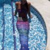 Ensemble 3 pièces queue de sirène Rainbow (taille S) Kuaki Mermaids Ambiance 5