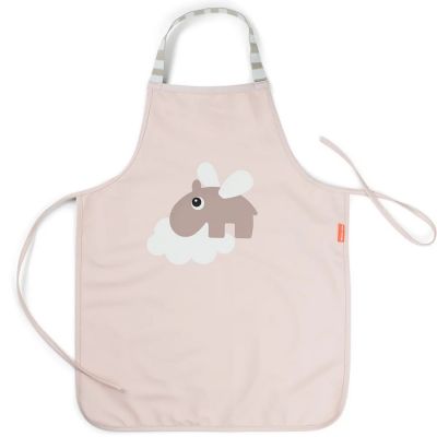 Tablier enfant imperméable Happy clouds rose