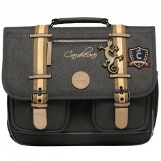 Cartable A4 primaire Grey Badges (38 cm) - Caméléon
