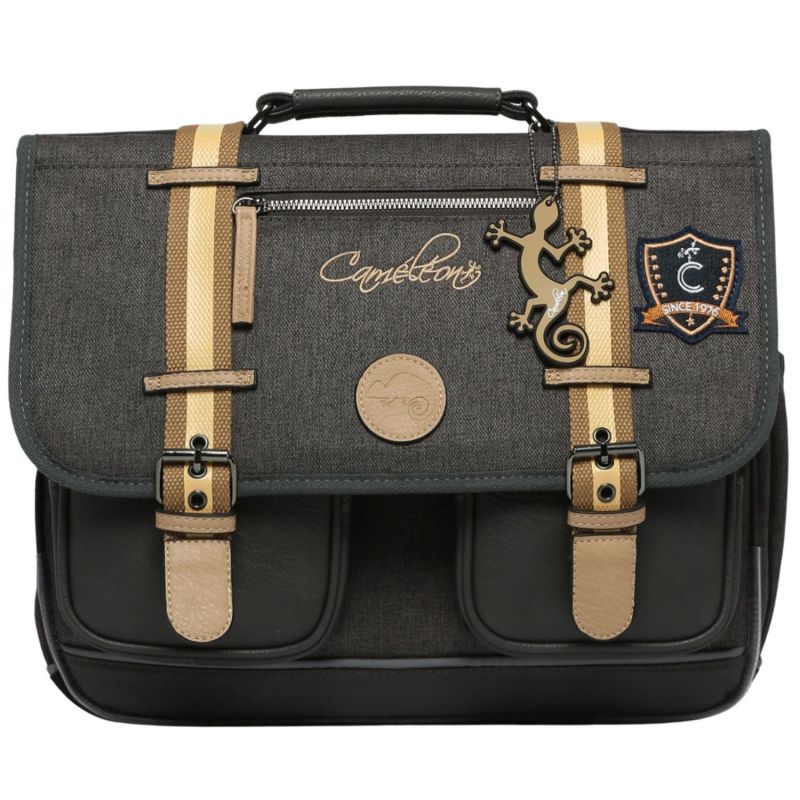 Cartable A4 primaire Grey Badges (38 cm) Caméléon Produit 1
