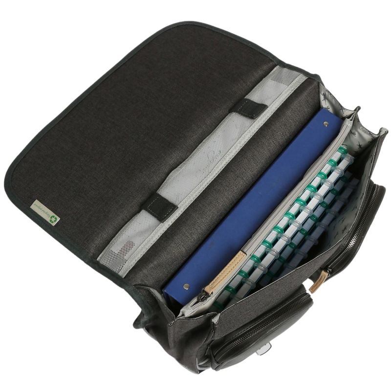 Cartable A4 primaire Grey Badges (38 cm) Caméléon Produit ouvert 4