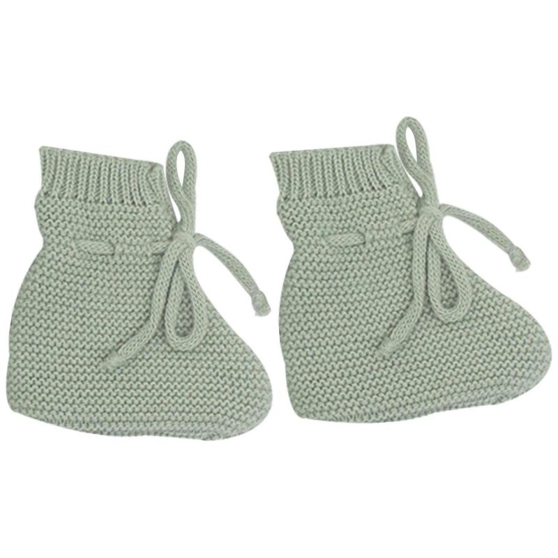 Lot brassière, bonnet et chaussons Vert Olive (0-1 mois) Trois Kilos Sept Produit 4