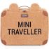 Valise enfant Mini Traveller en teddy brun - Childhome