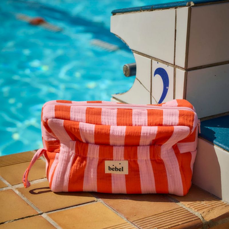 Trousse de toilette comme un bonbon Elma Rose Orange BEBEL Ambiance 1
